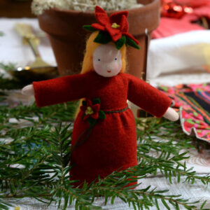 Poinsettia lady